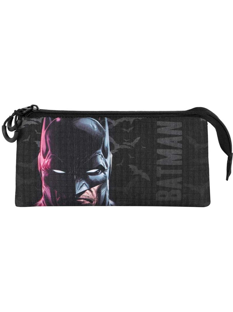 DC Comics Batman Face Estojo Triplo, Preta Preto - Kiabi
