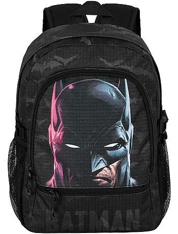 DC Comics Batman Face Mochila Fight FAN 2.2, Preta