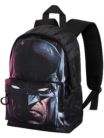 DC Comics Batman Face Mochila Pequena HS FAN, Preta