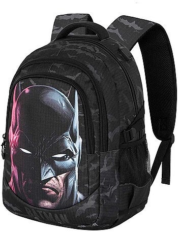 DC Comics Batman Face Mochila Running PLUS, Preta