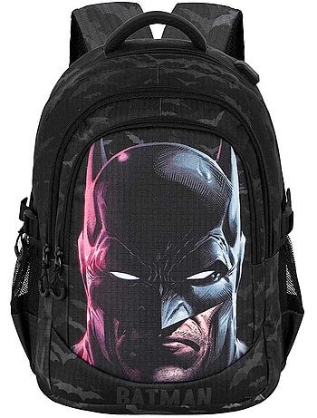DC Comics Batman Face Mochila Running PLUS, Preta