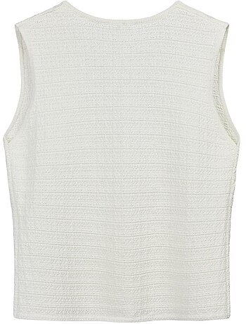 Débardeur branco teddy smith millie para mulher