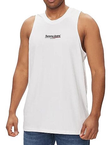 Débardeur Branco Tommy Hilfiger Flag para Homem