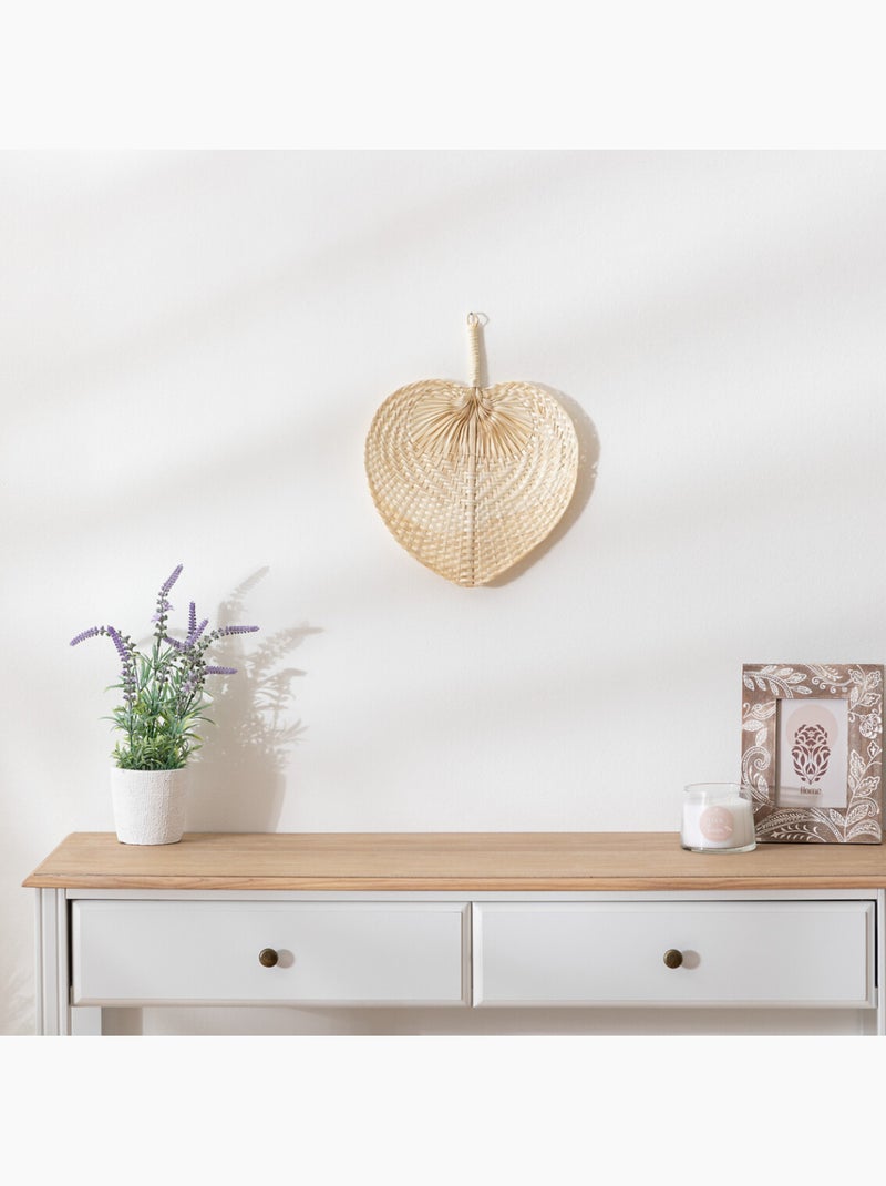 Decoração de parede com leque balinês Bege - Kiabi