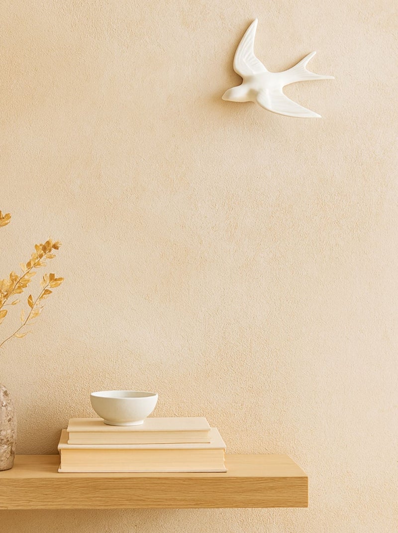 Decoração de parede de andorinha em resina Branco - Kiabi