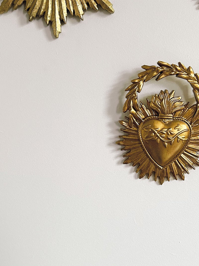 Decoração de parede de coroas ex-voto Dourado/Ouro - Kiabi