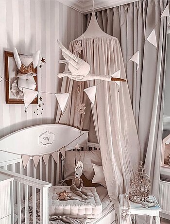 Decoração de parede quarto infantil em linho | sevira kids