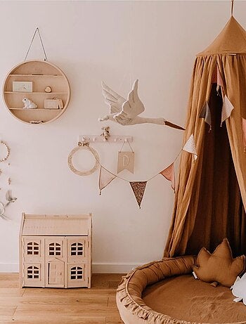 Decoração de parede quarto infantil em linho | sevira kids