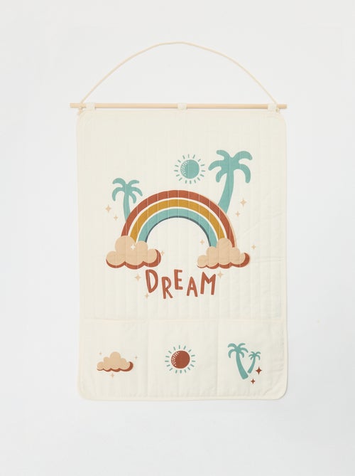 Decoração mural com bolsas de arrumação - Kiabi