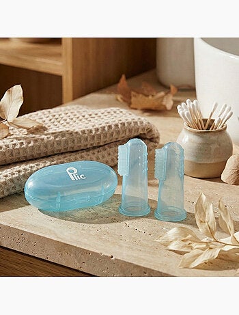 Dedeira escova dental silicone bebé lote 2