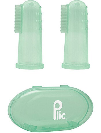 Dedeira escova dental silicone bebé lote 2