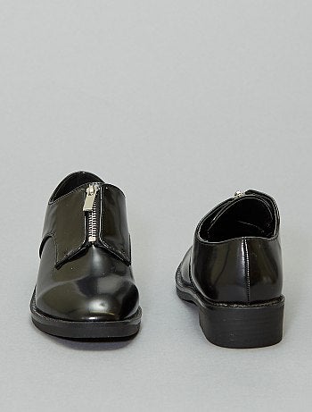 Derbies de verniz com fecho - Kiabi