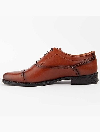 Derby E Richelieu Couro Natural Purapiel