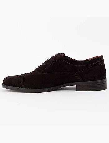 Derby E Richelieu Couro Natural Purapiel