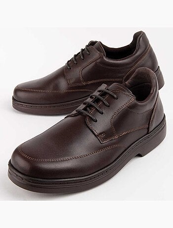 Derby E Richelieu Couro Natural Purapiel