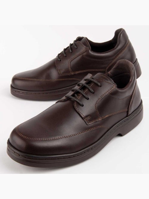 Derby E Richelieu Couro Natural Purapiel - Kiabi