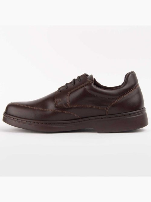 Derby E Richelieu Couro Natural Purapiel - Kiabi