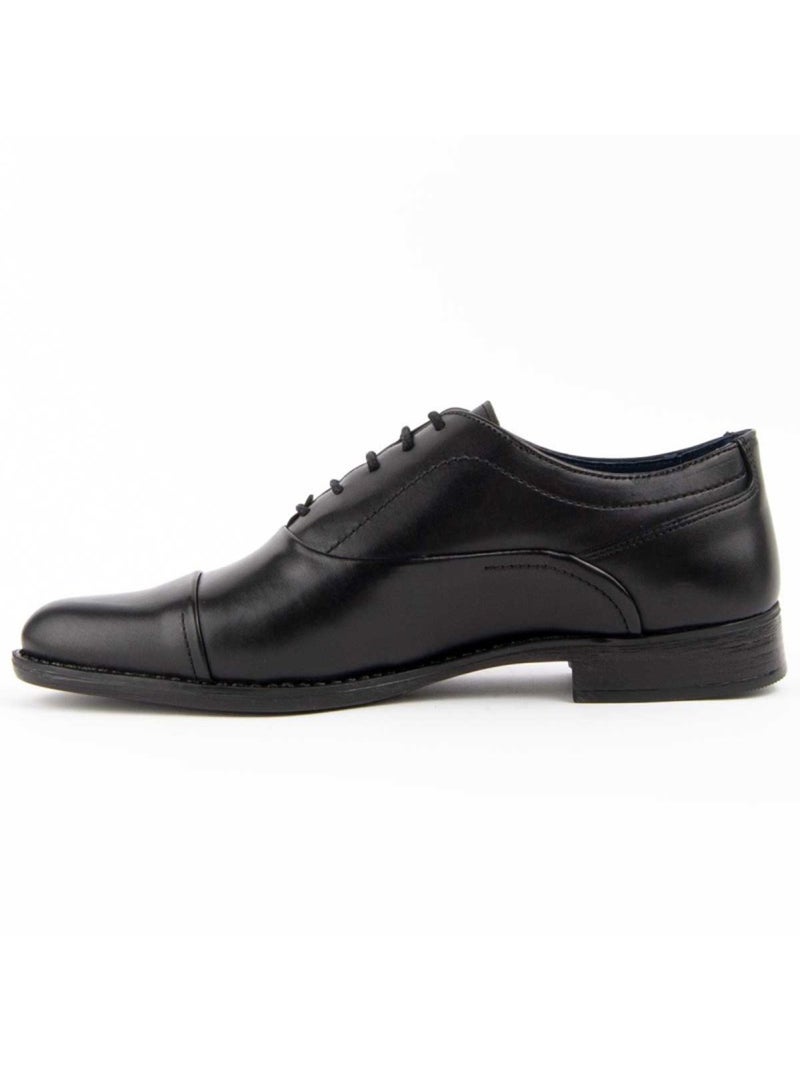Derby E Richelieu Couro Natural Purapiel Preto - Kiabi