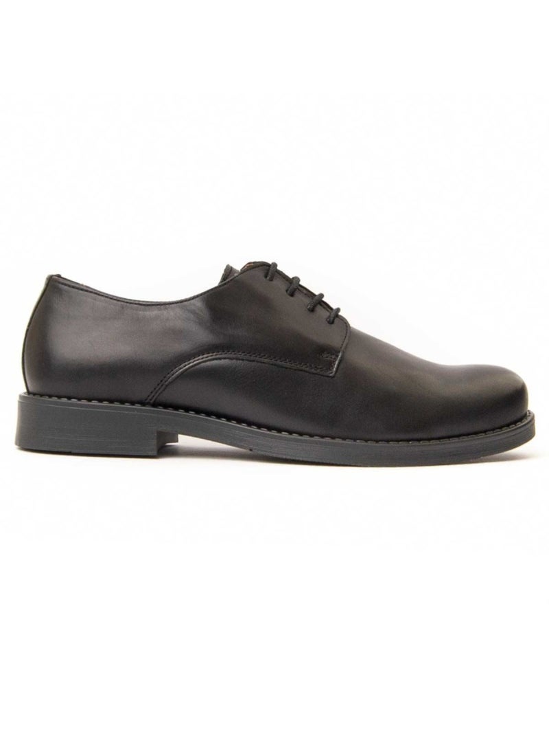 Derby E Richelieu Couro Natural Purapiel Preto - Kiabi
