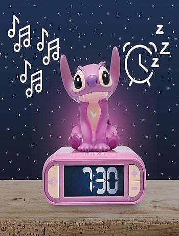 Despertador com luz nocturna de anjo e sons