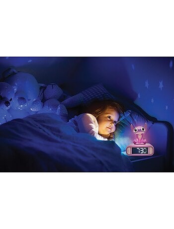 Despertador com luz nocturna de anjo e sons