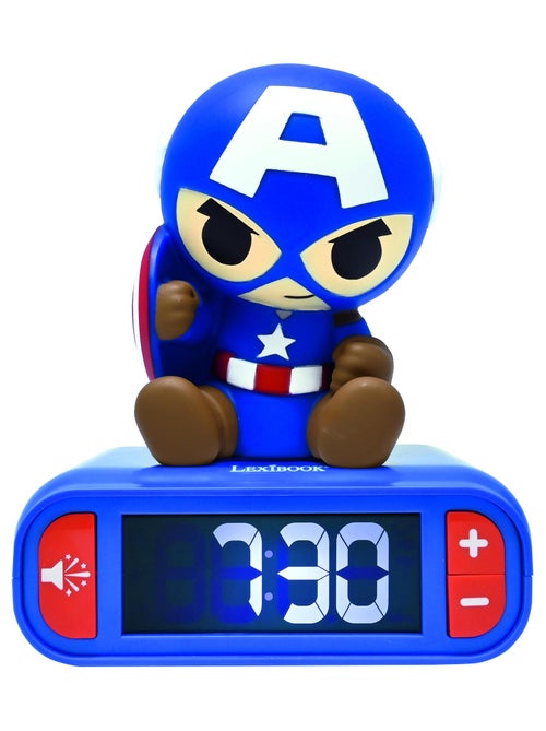 Despertador com luz nocturna e sons capitão américa - Kiabi Despertador com luz nocturna e sons capitão américa - Kiabi