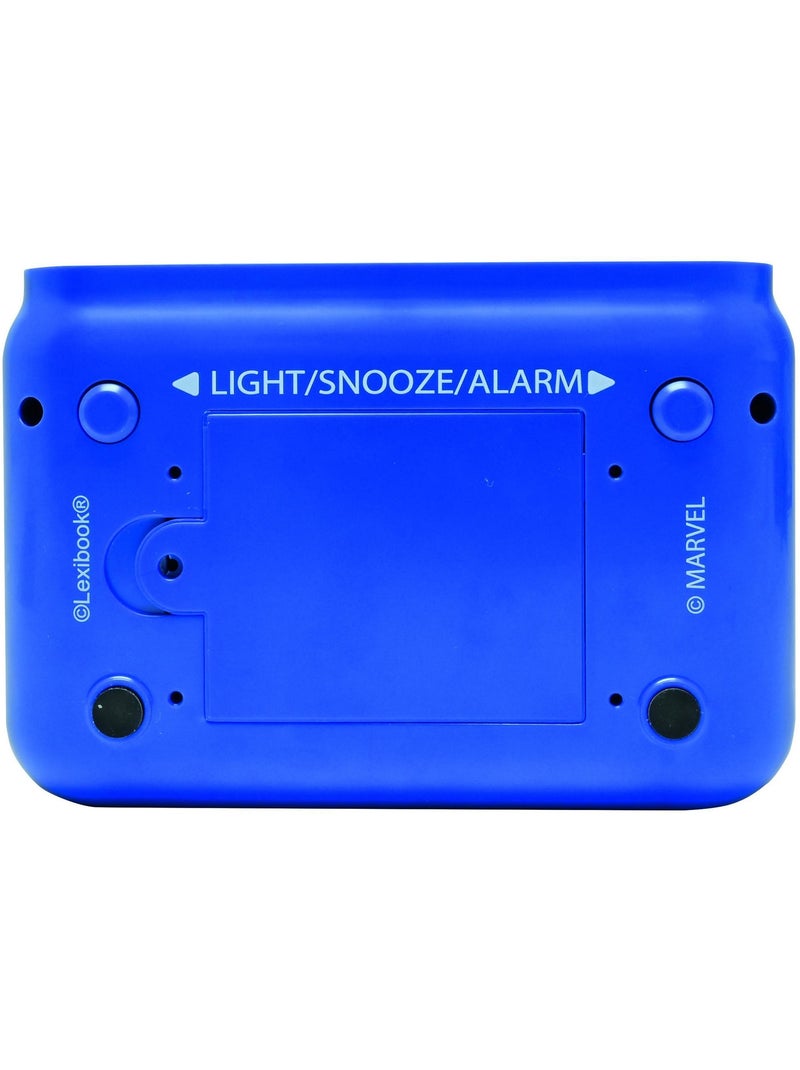 Despertador com luz nocturna e sons capitão américa Azul - Kiabi