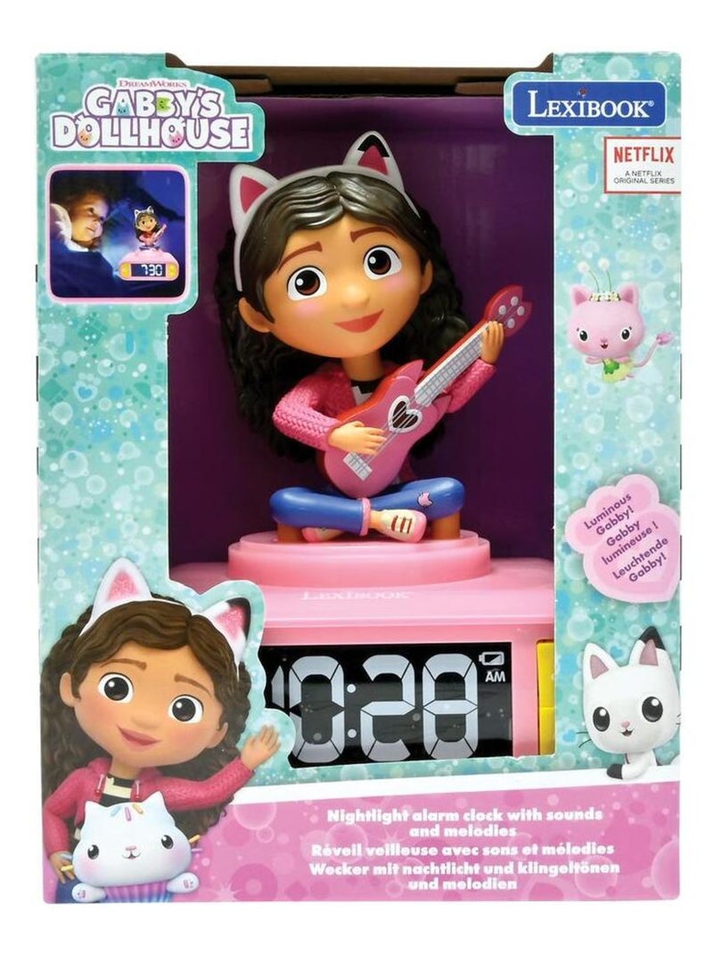 Despertador com luz nocturna e sons gabby's dollhouse Rosa - Kiabi