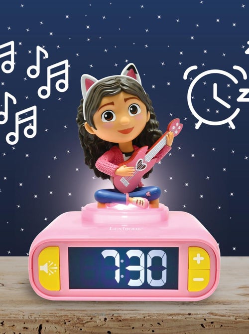 Despertador com luz nocturna e sons gabby's dollhouse - Kiabi