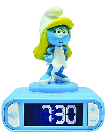 Despertador com luz nocturna smurfette e sons