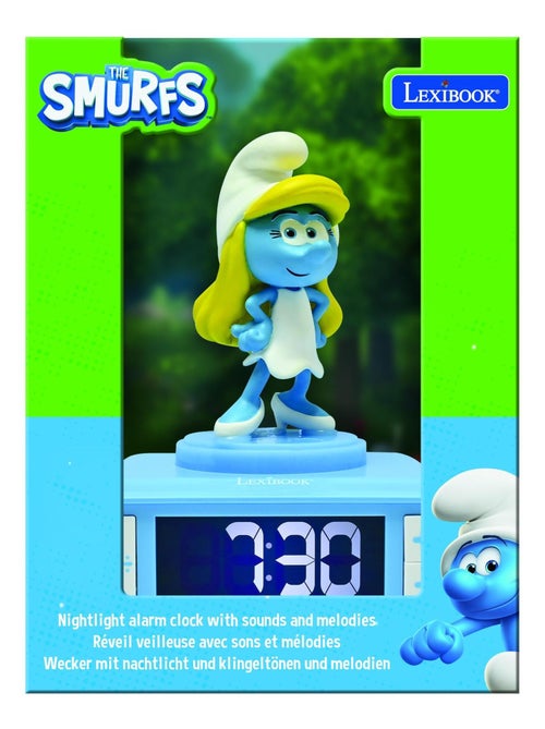 Despertador com luz nocturna smurfette e sons - Kiabi