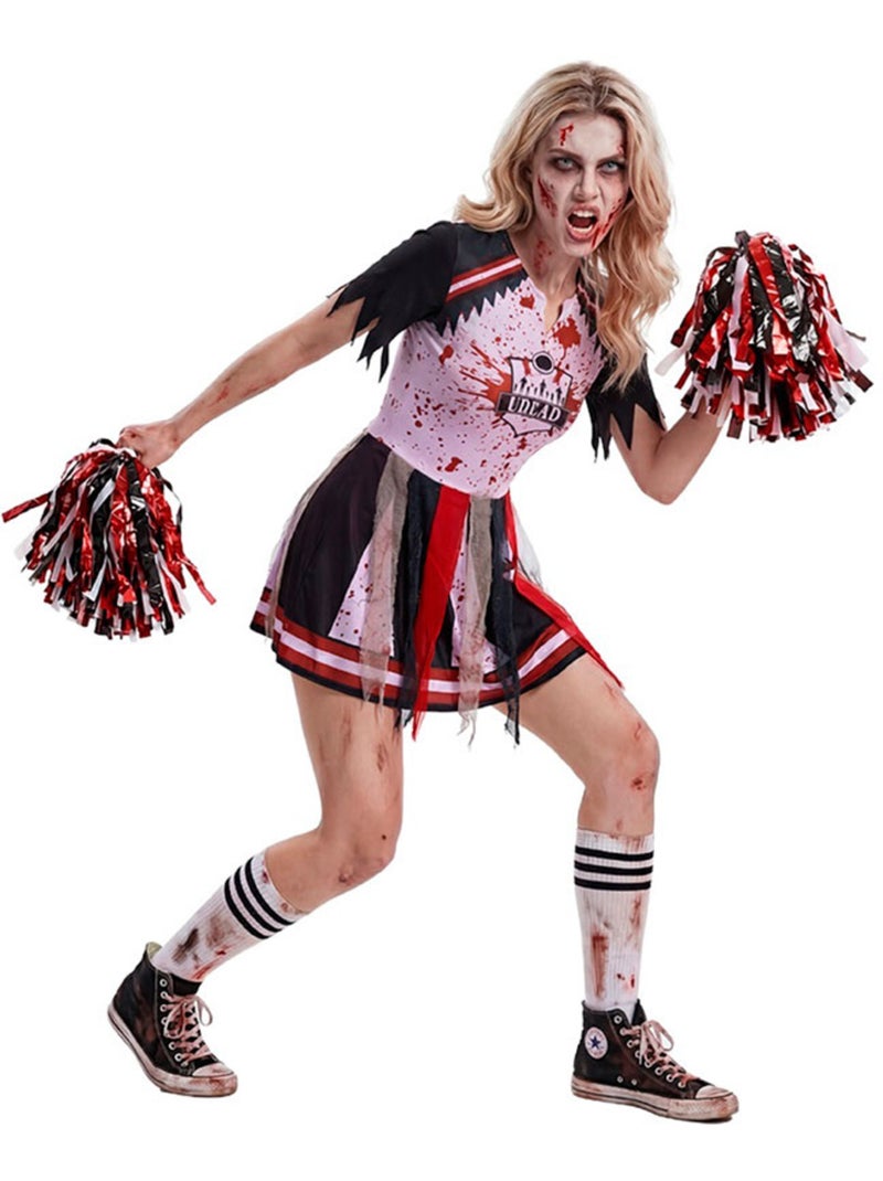 Disfarce de animadora de claque zombie para mulher Multicolorido - Kiabi