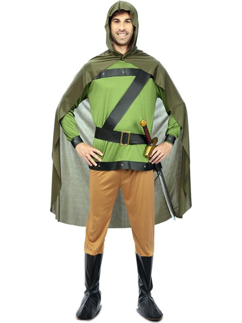 Disfarce de arqueiro da floresta com capa para homem Multicolorido - Kiabi