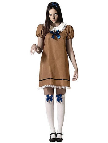 Disfarce de boneca megan para mulher