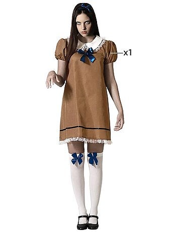 Disfarce de boneca megan para mulher