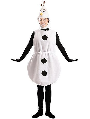 Disfarce de boneco de neve para homem