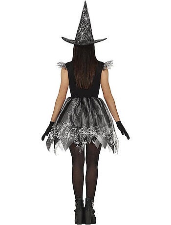 Disfarce de bruxa spiderweb para adolescente