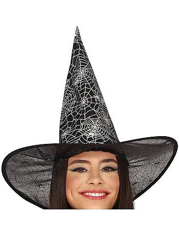 Disfarce de bruxa spiderweb para adolescente