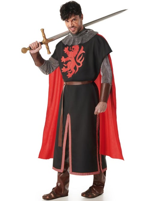 Disfarce de cavaleiro medieval leão para homem - Kiabi
