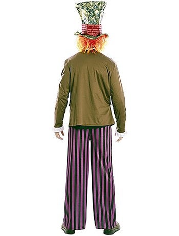 Disfarce de chapeleiro louco para homem
