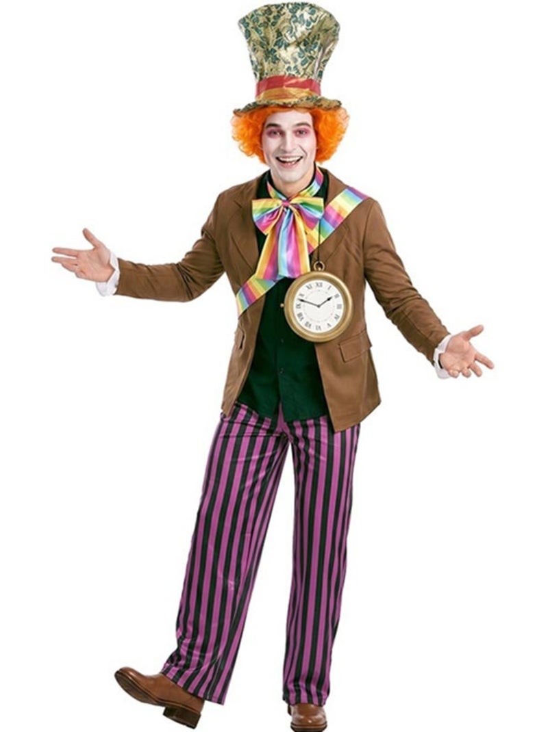 Disfarce de chapeleiro louco para homem Multicolorido - Kiabi