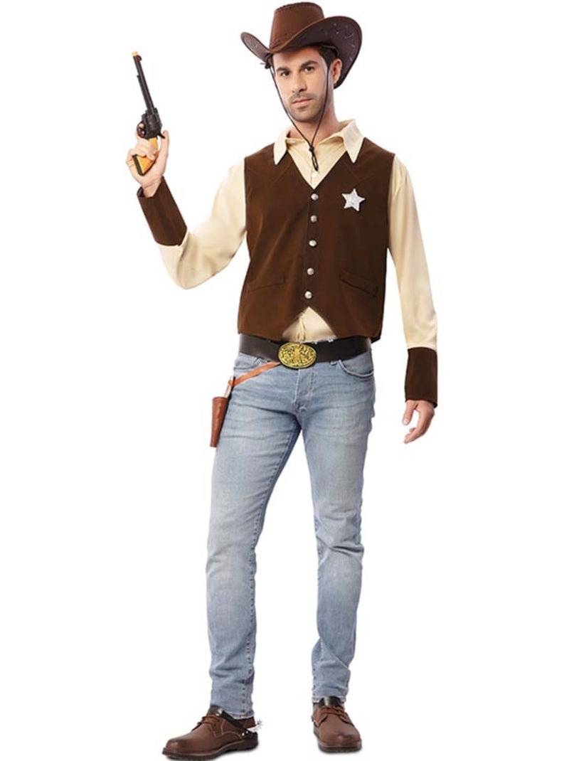 Disfarce de cowboy xerife para homem Multicolorido - Kiabi
