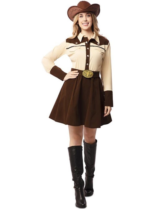 Disfarce de cowgirl com cinto para mulher - Kiabi