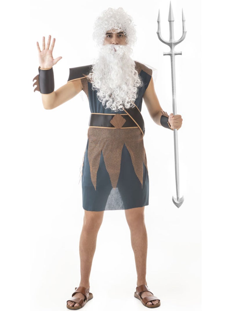 Disfarce de deus poseidon ou neptuno para homem Multicolorido - Kiabi