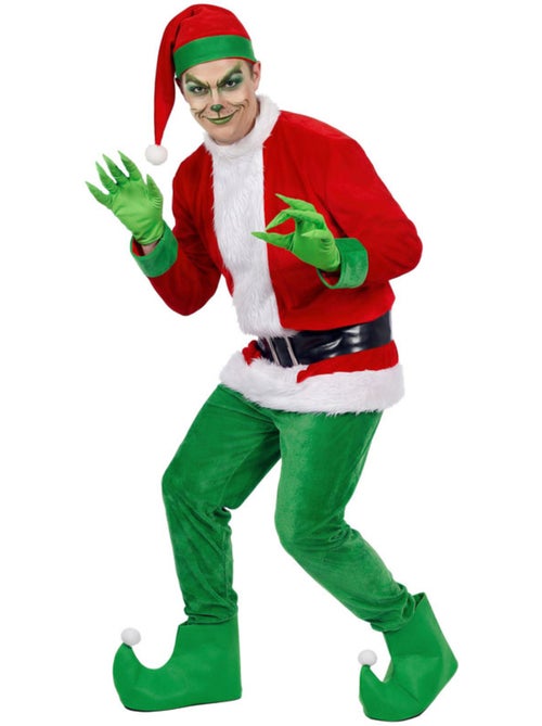 Disfarce de duende resmungão do natal para homem - Kiabi
