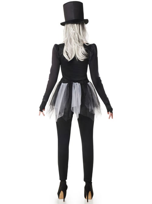 Disfarce de esqueleto elegante com chapéu para mulher - Kiabi Disfarce de esqueleto elegante com chapéu para mulher - Kiabi