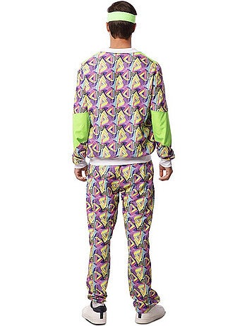 Disfarce de fato de treino dos anos 90 estampado para homem
