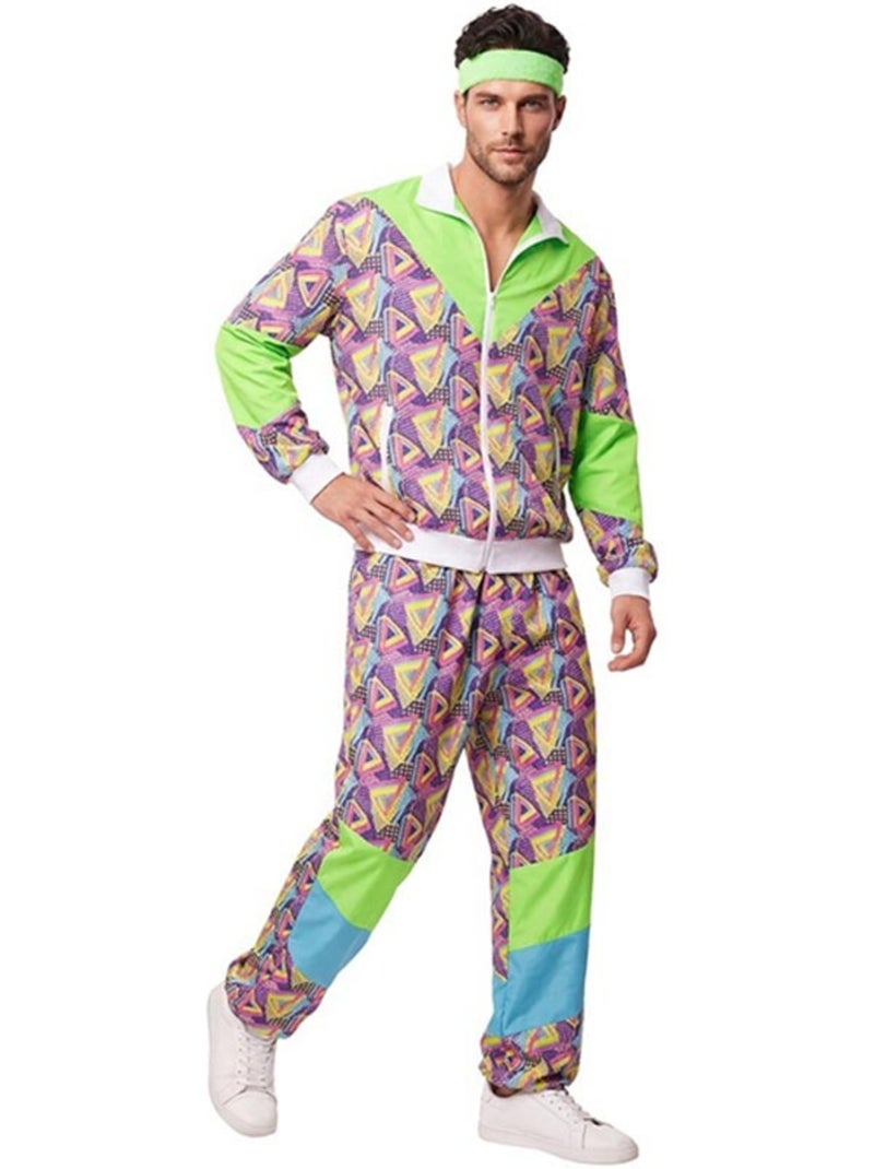 Disfarce de fato de treino dos anos 90 estampado para homem Multicolorido - Kiabi