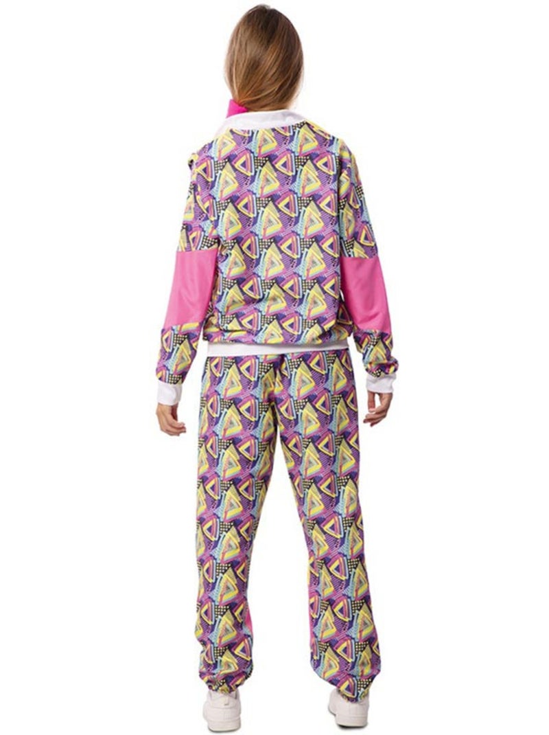 Disfarce de fato de treino dos anos 90 estampado para mulher Multicolorido - Kiabi