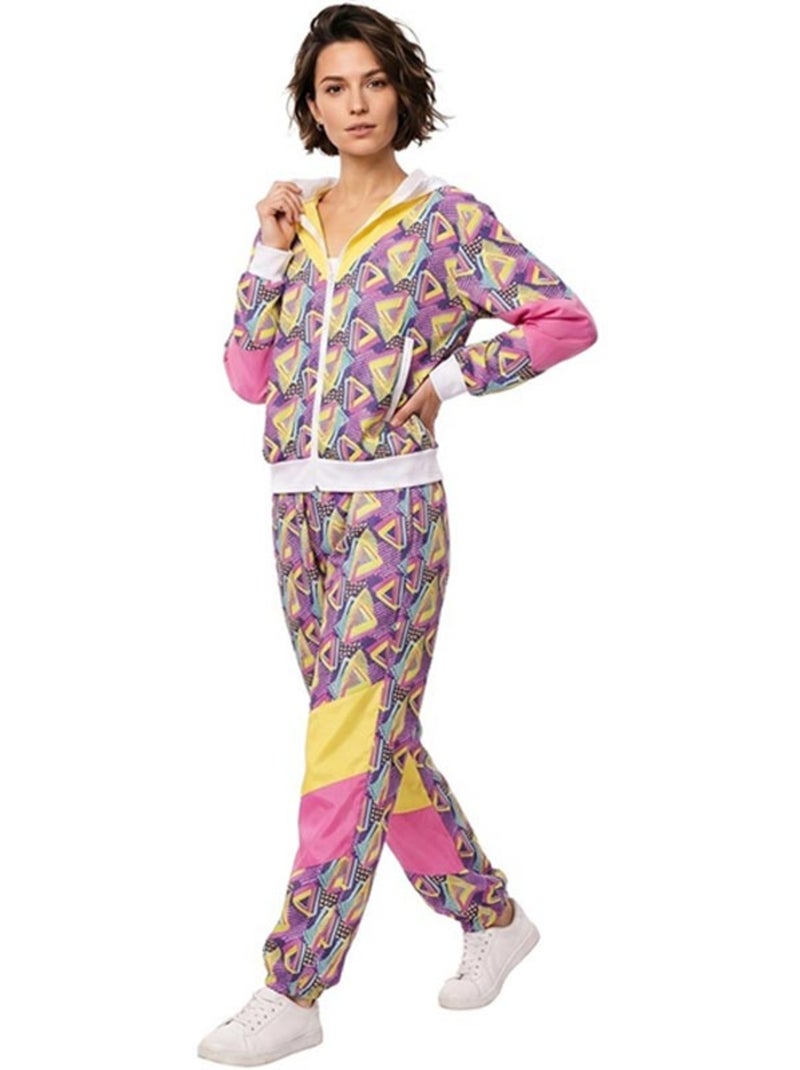 Disfarce de fato de treino dos anos 90 estampado para mulher Multicolorido - Kiabi